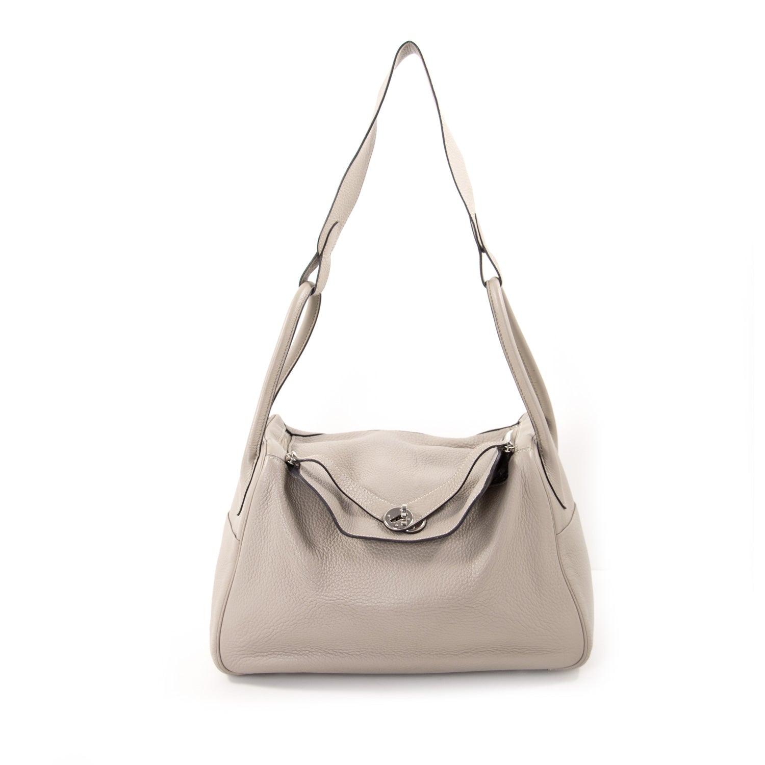 Shop authentic Hermès Lindy 34 Gris Clemence at revogue for just USD ...