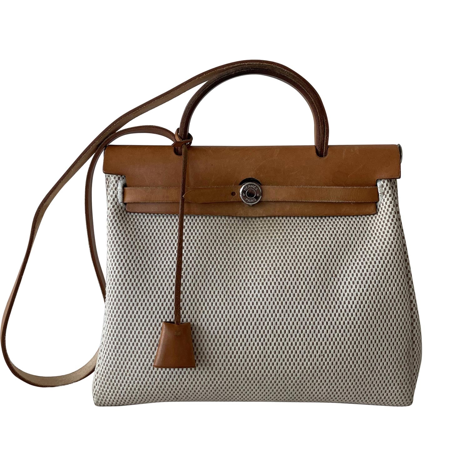 Shop authentic Hermès Herbag PM Toile Beige at revogue for just USD ...