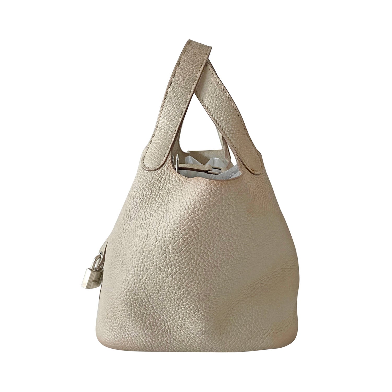 Shop authentic Hermès White Picotin 18 at revogue for just USD 2,700.00