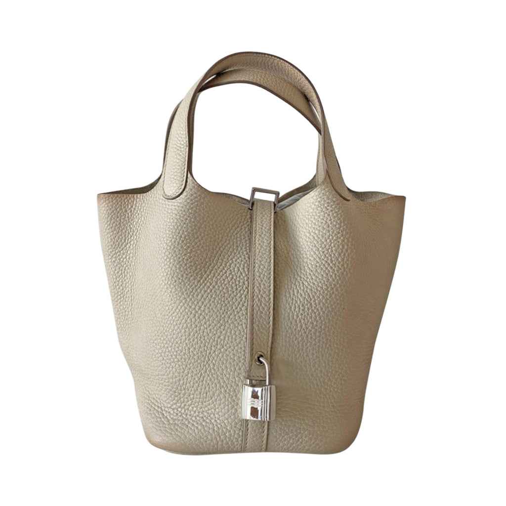 Shop authentic Hermès White Picotin 18 at revogue for just USD 2,700.00