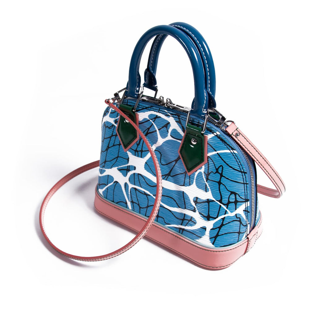 Shop authentic Louis Vuitton Aqua Print Epi Alma BB at revogue for just USD 1,550.00