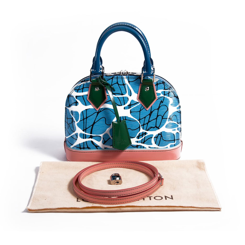 Shop authentic Louis Vuitton Aqua Print Epi Alma BB at revogue for just USD 1,550.00