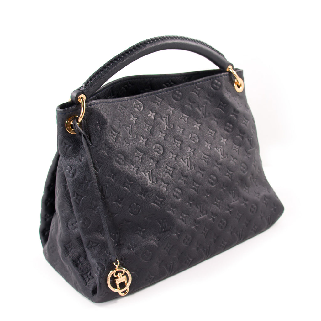 Louis Vuitton Black Embossed Monogram Artsy Bag at 1stDibs