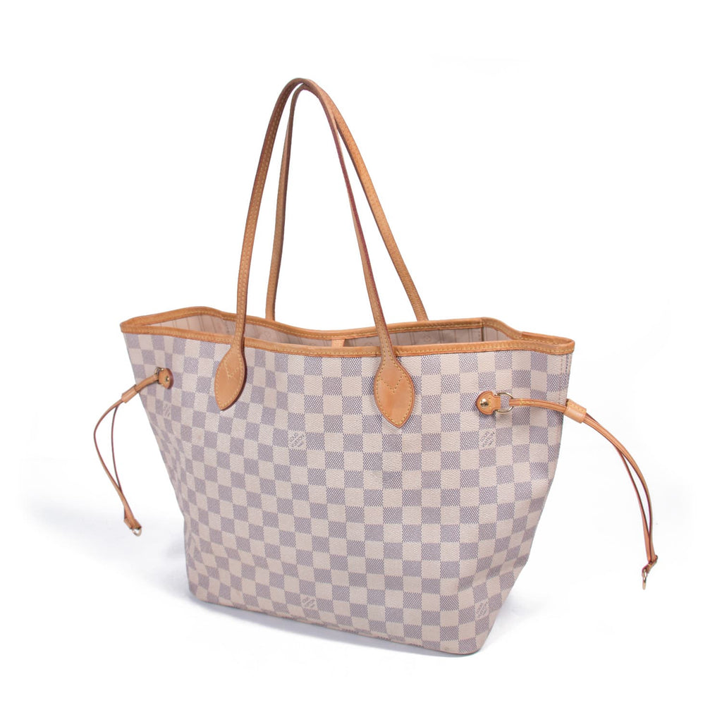 Shop authentic Louis Vuitton Damier Azur Neverfull MM at revogue for just USD 750.00