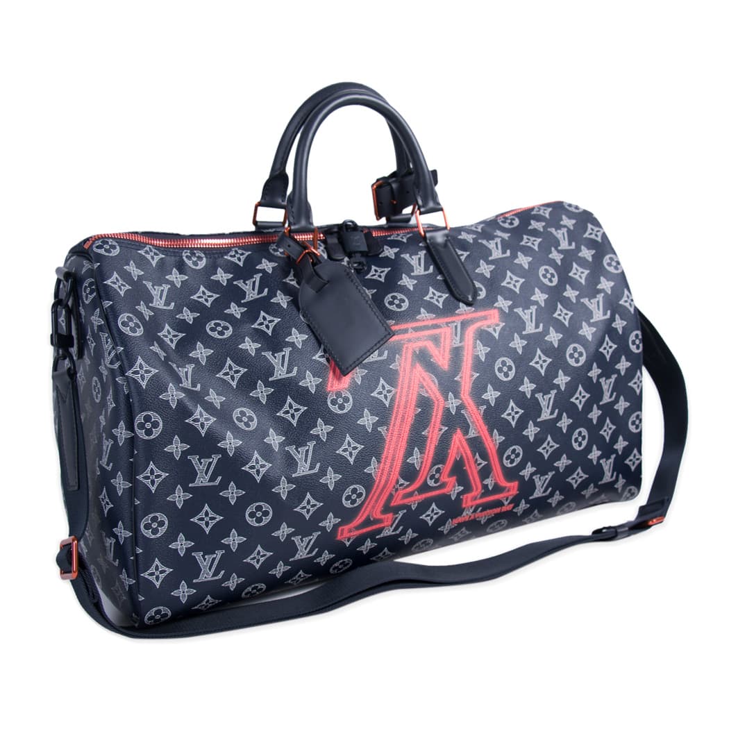 Shop authentic Louis Vuitton Keepall Bandouliere 50 Upside Down at ...