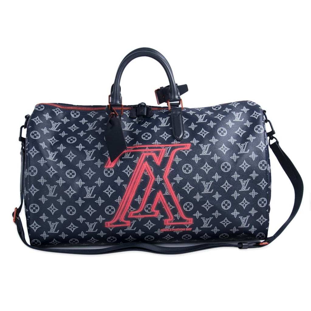 Shop authentic Louis Vuitton Keepall Bandouliere 50 Upside Down at ...