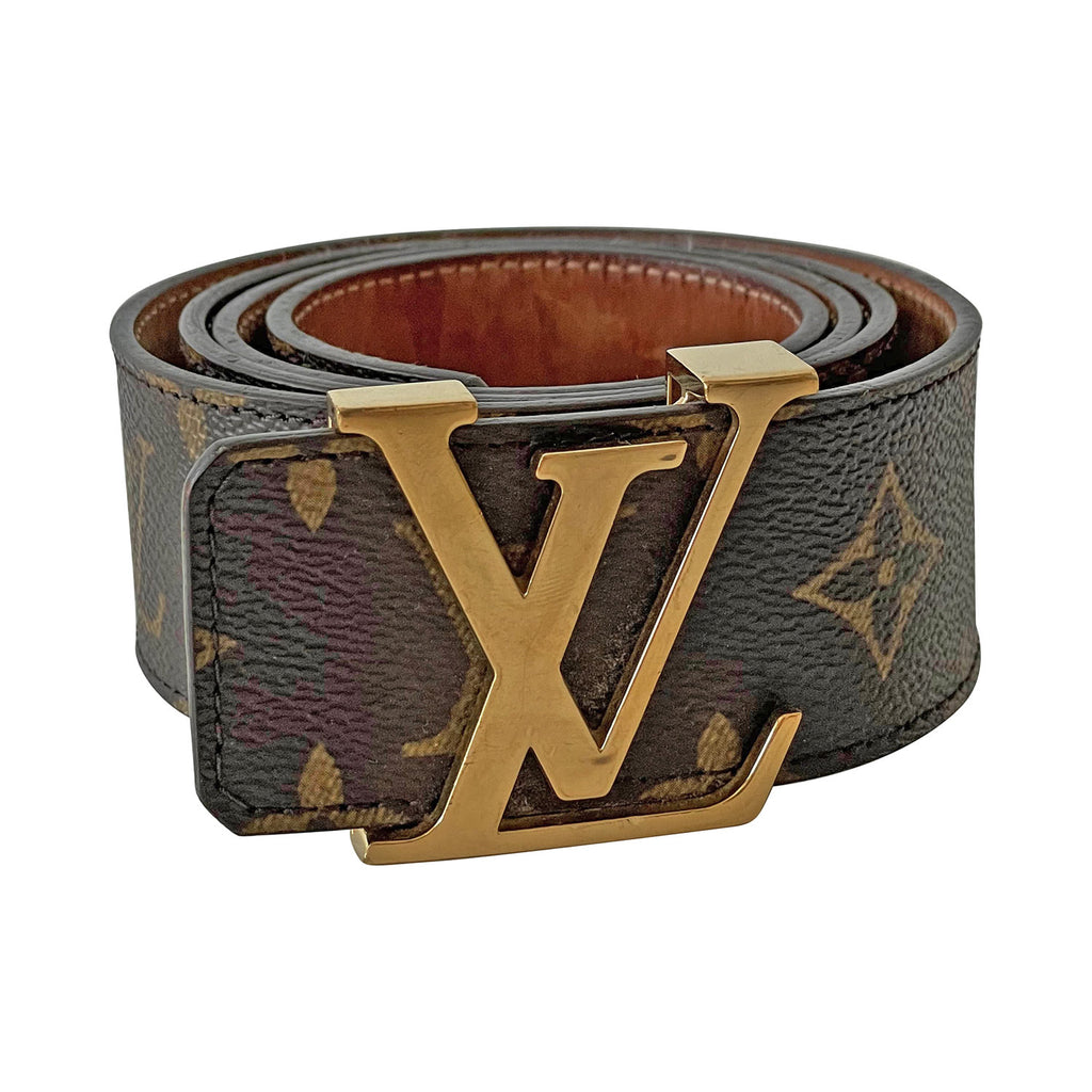 Louis Vuitton x Supreme Ultra Rare Red 100/40 Monogram Initiales Belt 118lv27
