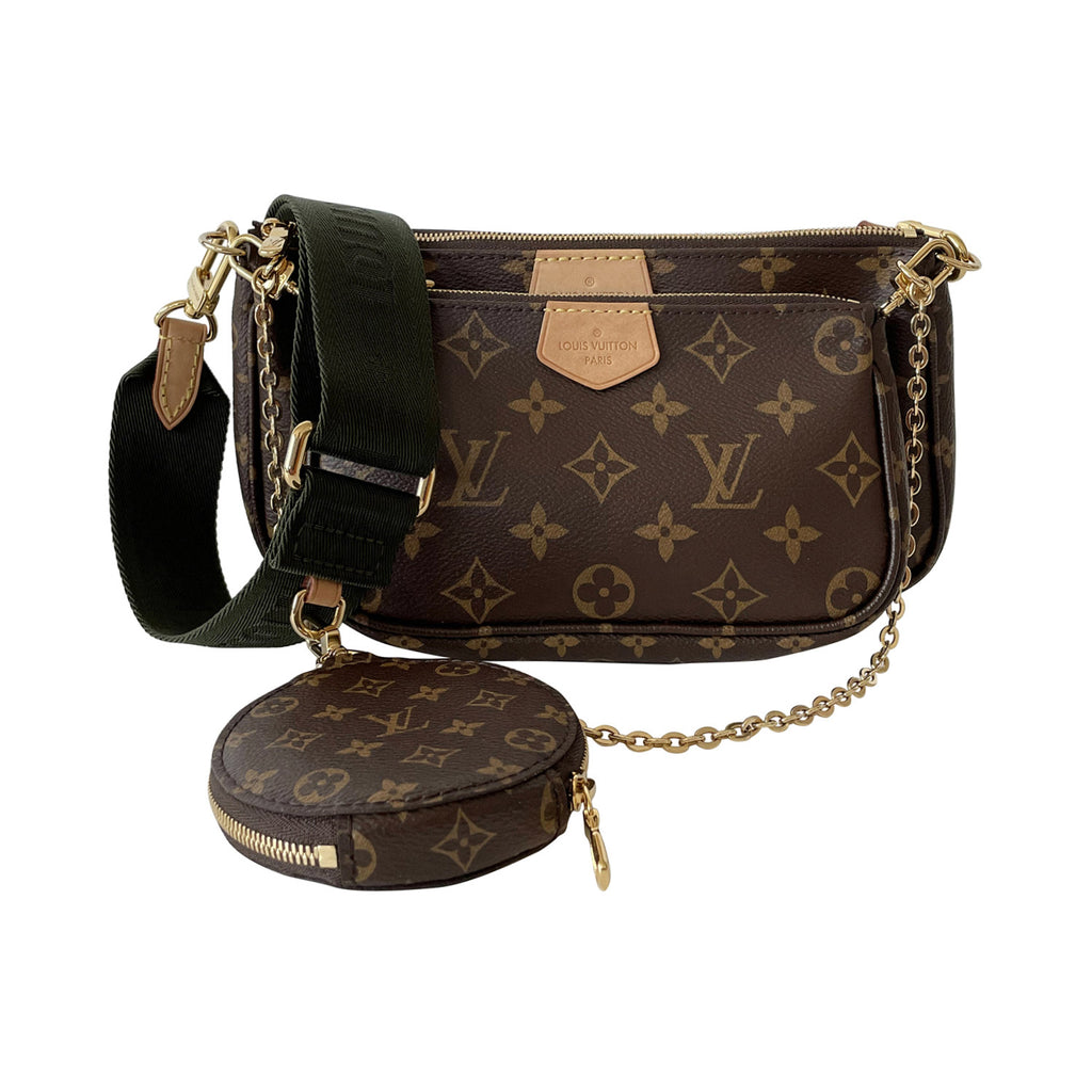 Pochette accessoire cloth mini bag Louis Vuitton Brown in Cloth - 17078625