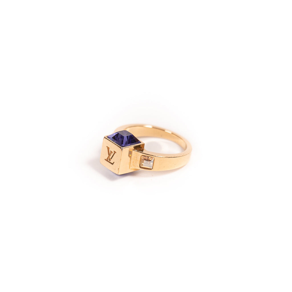 Shop authentic Louis Vuitton Crystal Gamble Ring at revogue for just USD 200.00