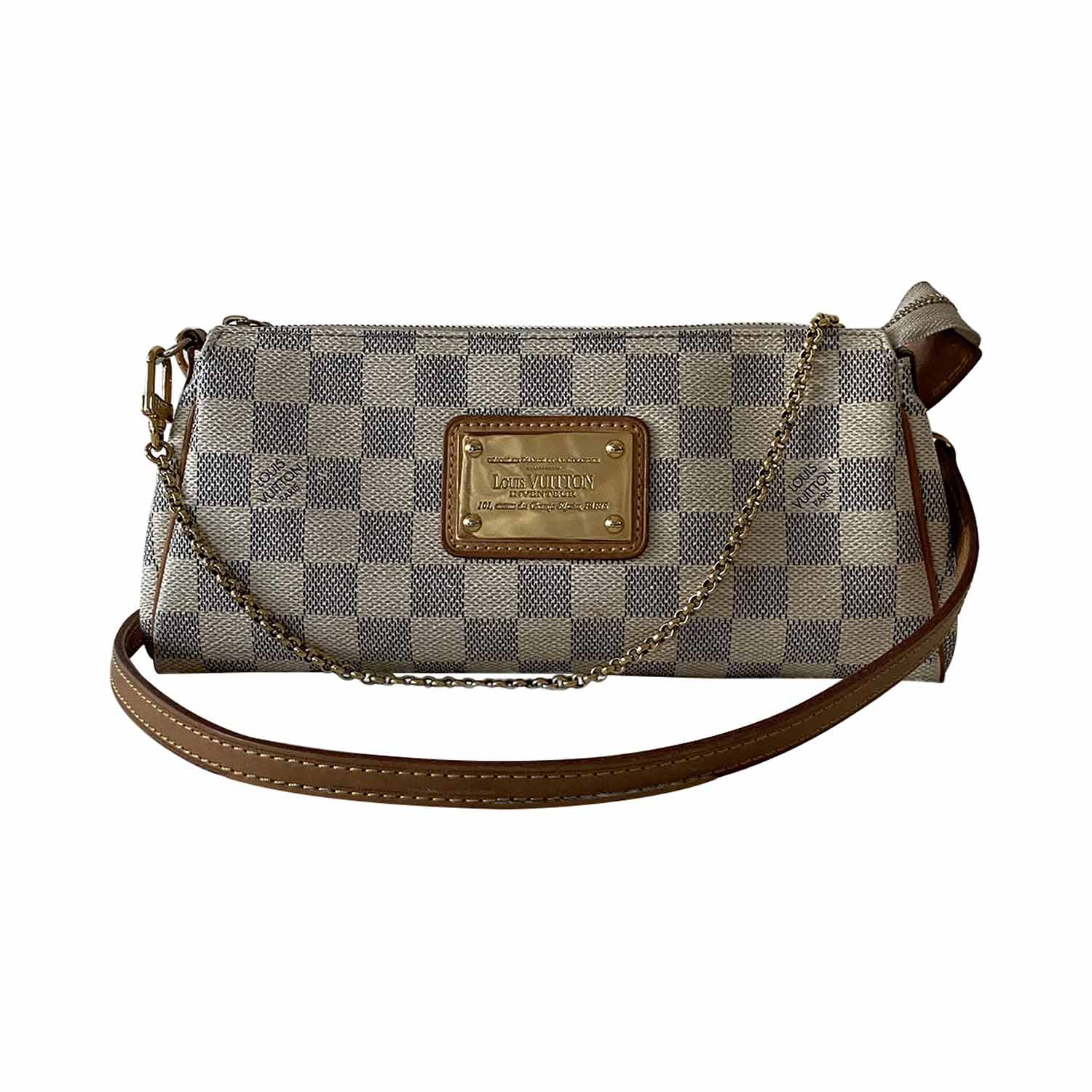 Damier - Eva - Azur - Louis Vuitton LV Trainer FW20 - Louis - ep_vintage  luxury Store - Pouch - Vuitton - 2Way - Chain - Bag - N55214 – dct