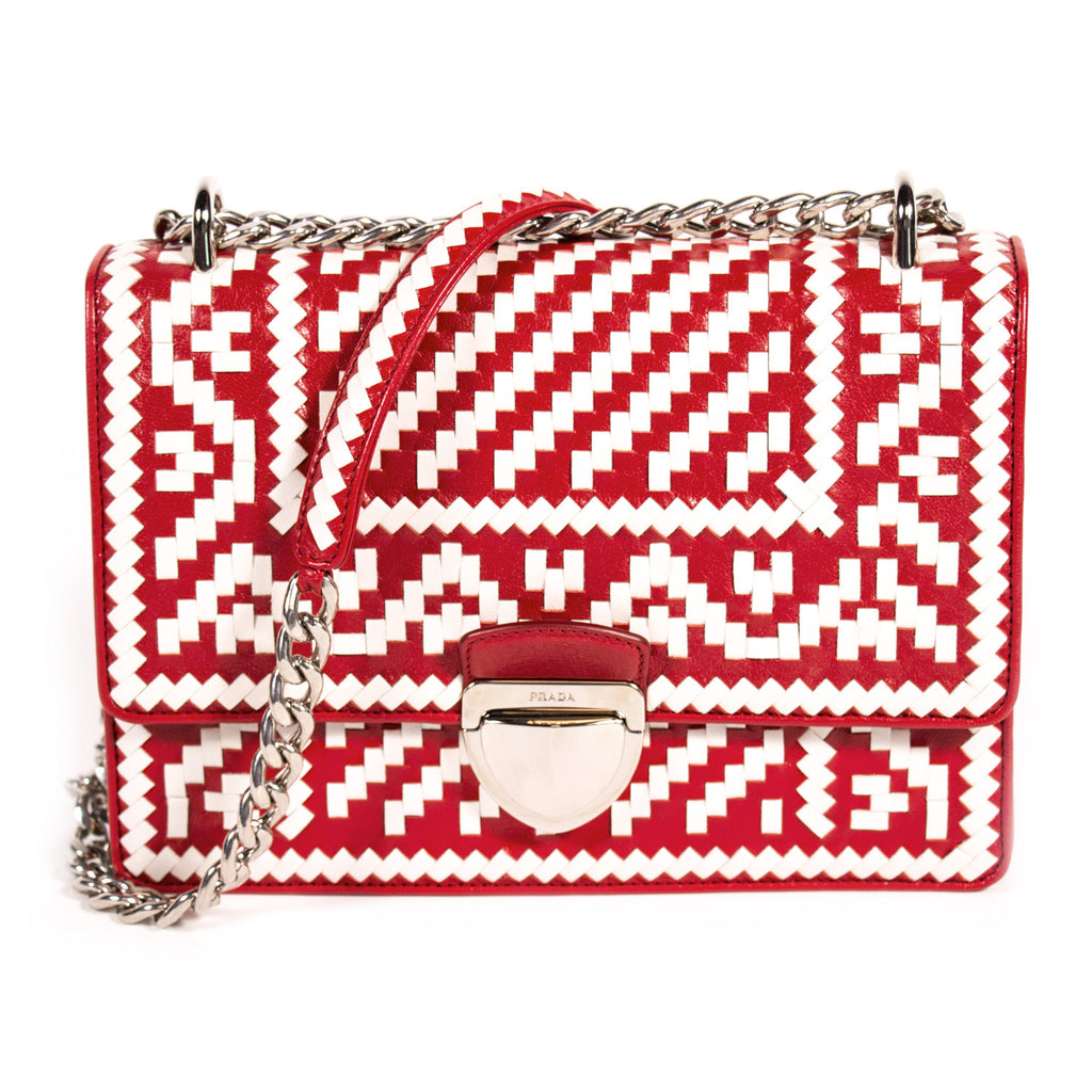 prada madras crossbody bag