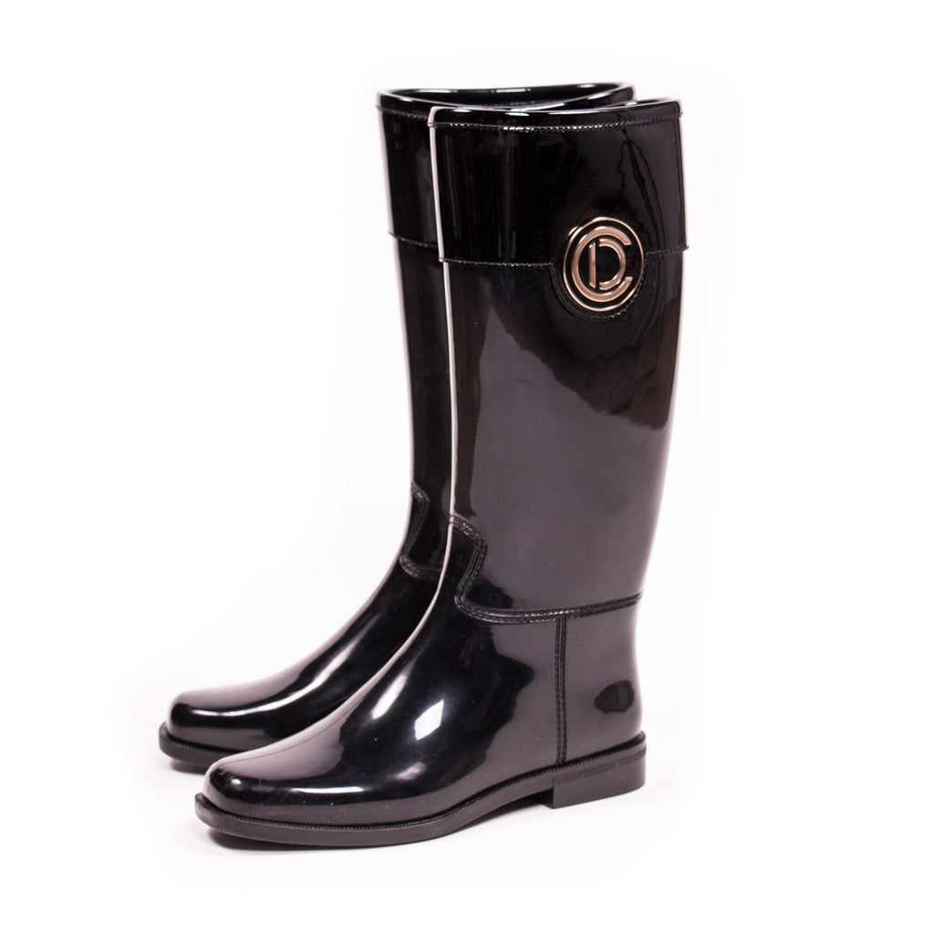 christian dior rubber rain boots