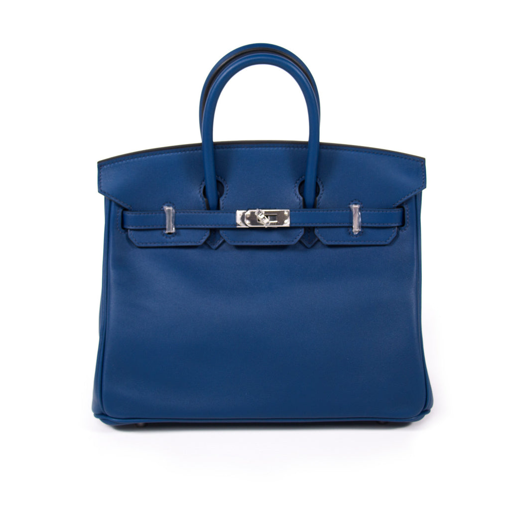 Shop authentic Hermes Birkin 25 Navy Blue Swift at revogue for just USD ...