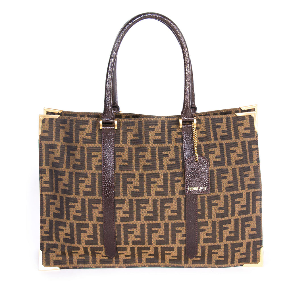 Shop authentic Fendi Classico No. 4 Canvas Zucca Tote Bag at revogue ...