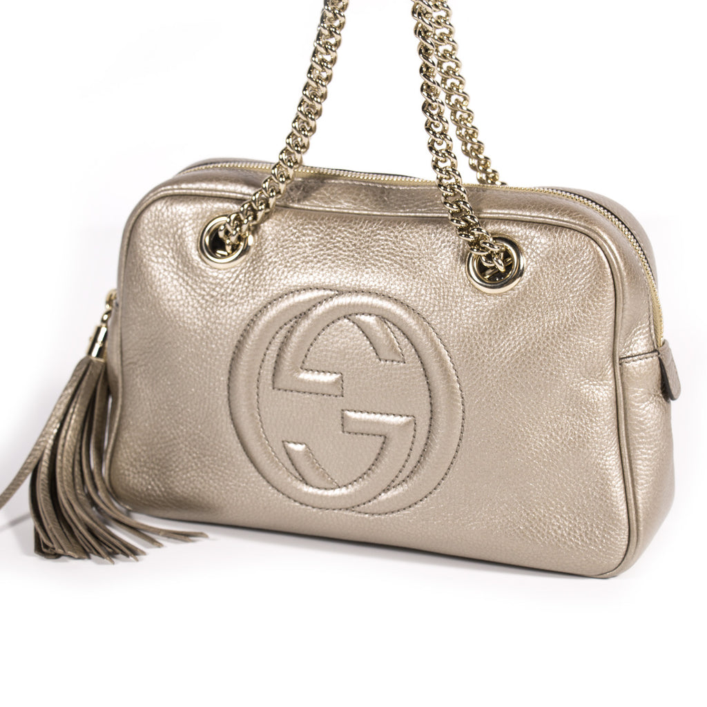 gucci soho double chain shoulder bag