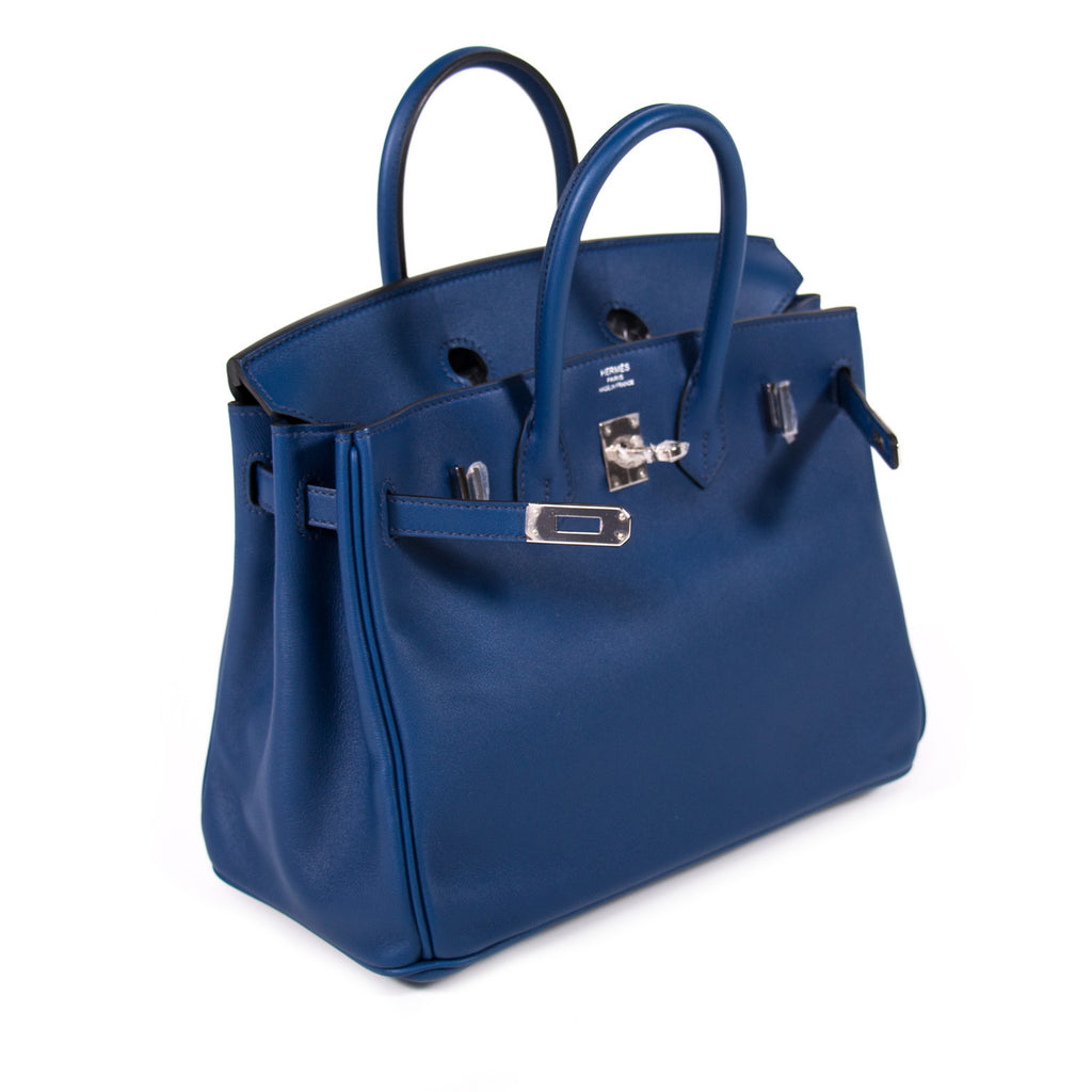 Shop authentic Hermes Birkin 25 Navy Blue Swift at Re-Vogue for just