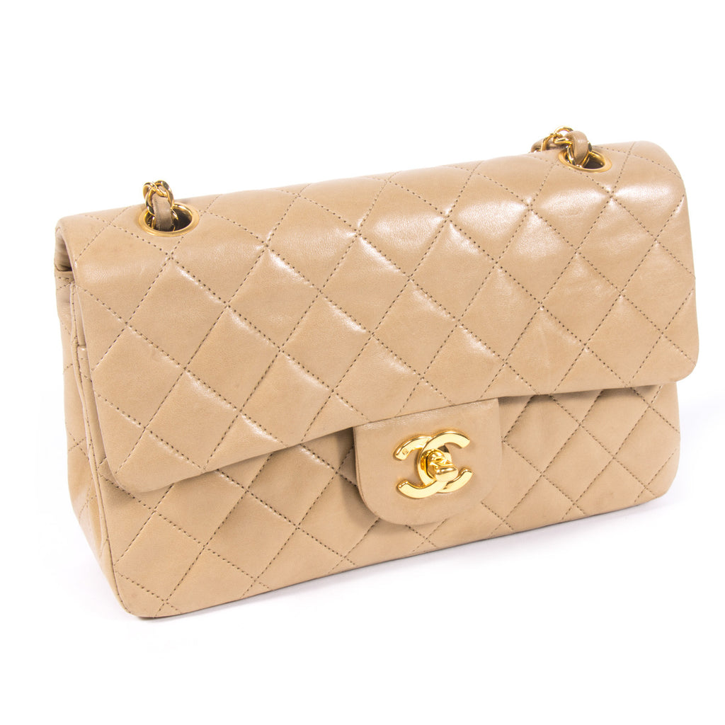 Chanel Gold Iridescent Calfskin Leather Classic Medium Double Flap Bag  Yoogi's Closet