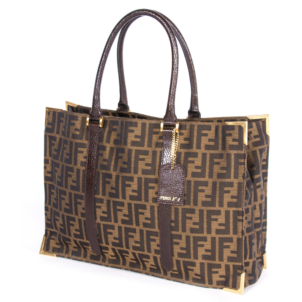 Shop authentic Fendi Classico No. 4 Canvas Zucca Tote Bag at revogue ...