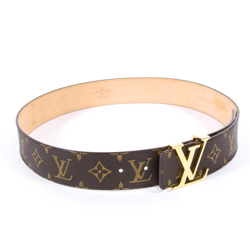 Louis Vuitton x Supreme Initiales Belt 40 MM Monogram Brown Gold