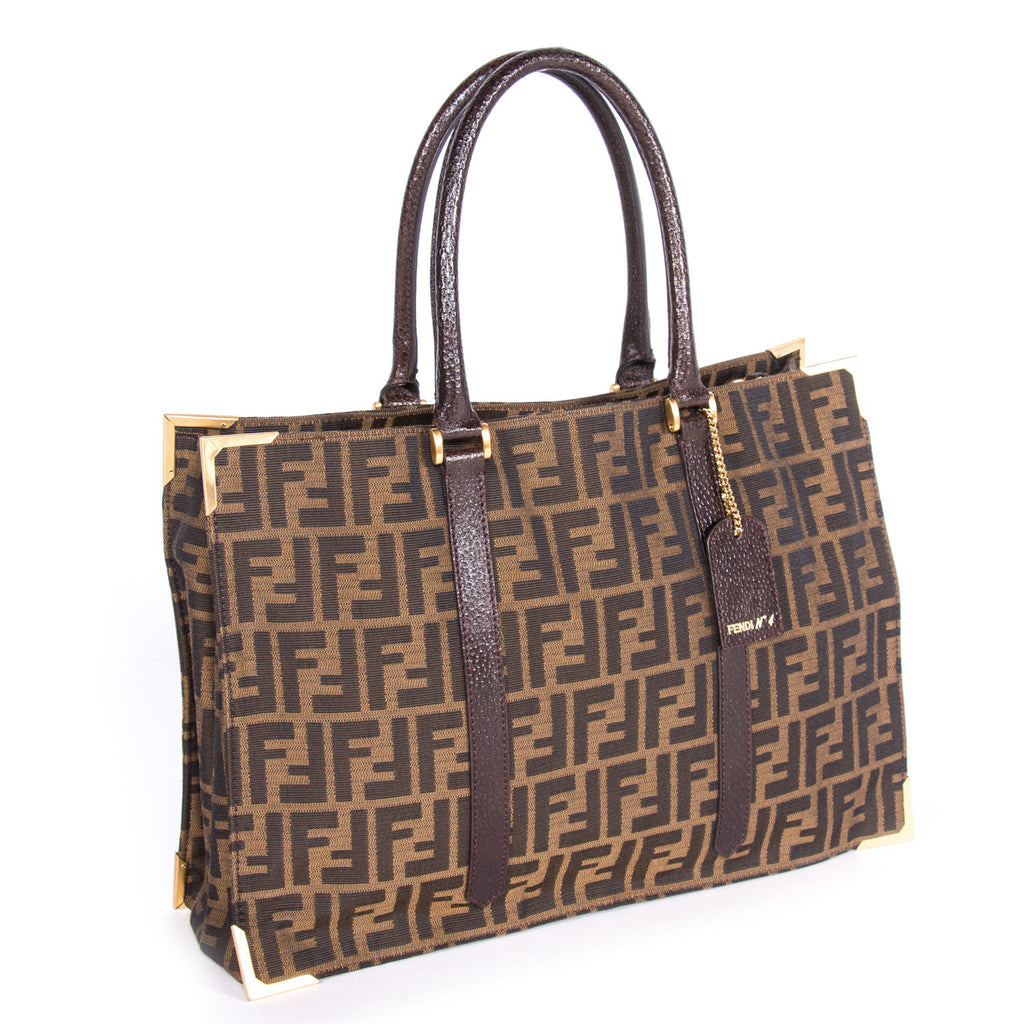 Shop authentic Fendi Classico No. 4 Canvas Zucca Tote Bag at revogue ...