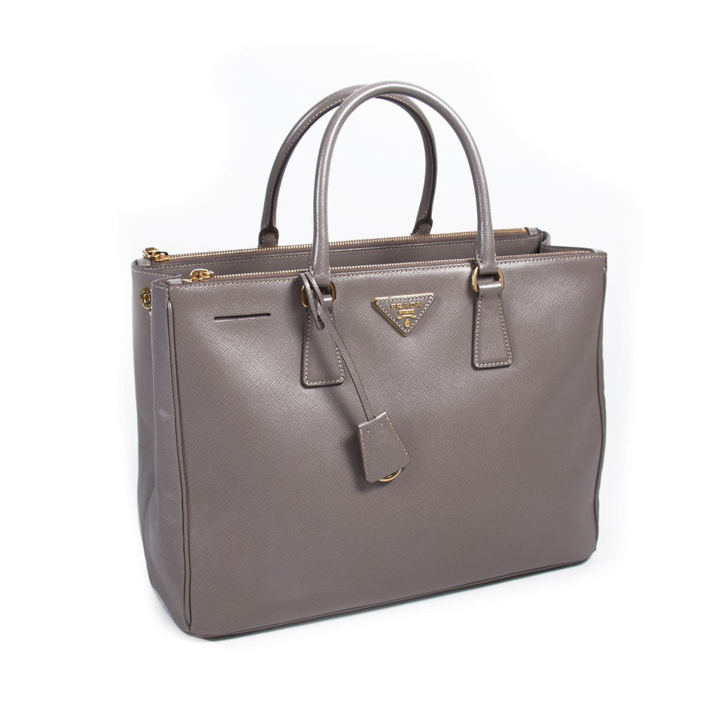 Shop authentic Prada Galleria Saffiano Lux Double-Zip Tote Bag at revogue  for just USD 