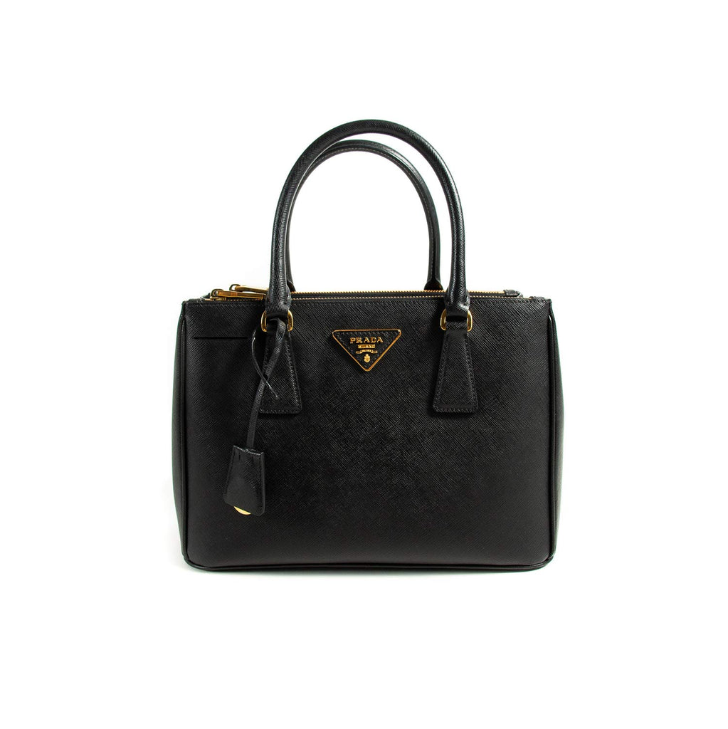 prada saffiano double zip small