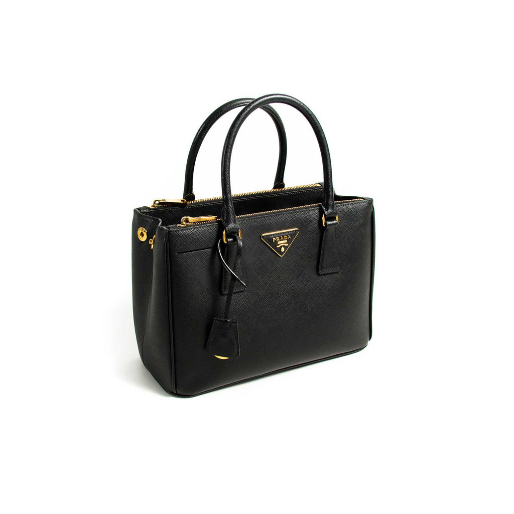 Shop authentic Prada Small Galleria Saffiano Double Zip Tote Bag at revogue  for just USD 