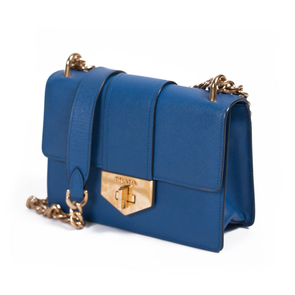 Shop authentic Prada Pattina Saffiano Lux Shoulder Bag at revogue for just  USD 