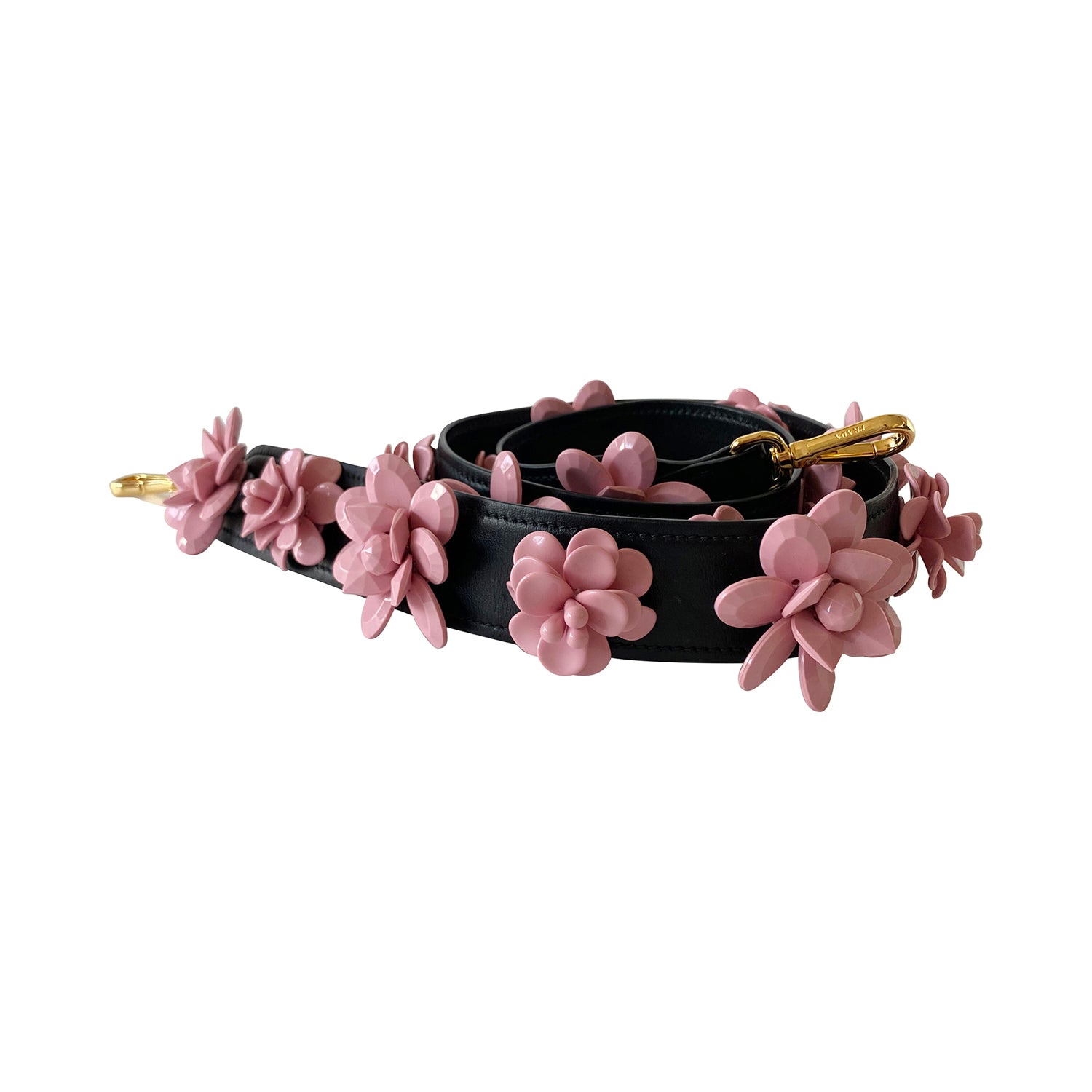 Shop authentic Prada Embellished Flower Strap at revogue for just USD 