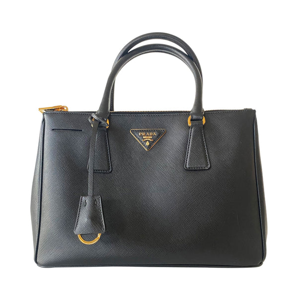 prada saffiano double zip small