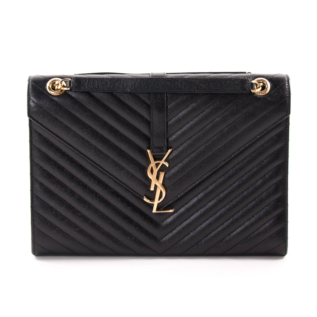 Shop authentic Saint Laurent Monogram Large Quilted Shoulder Bag at