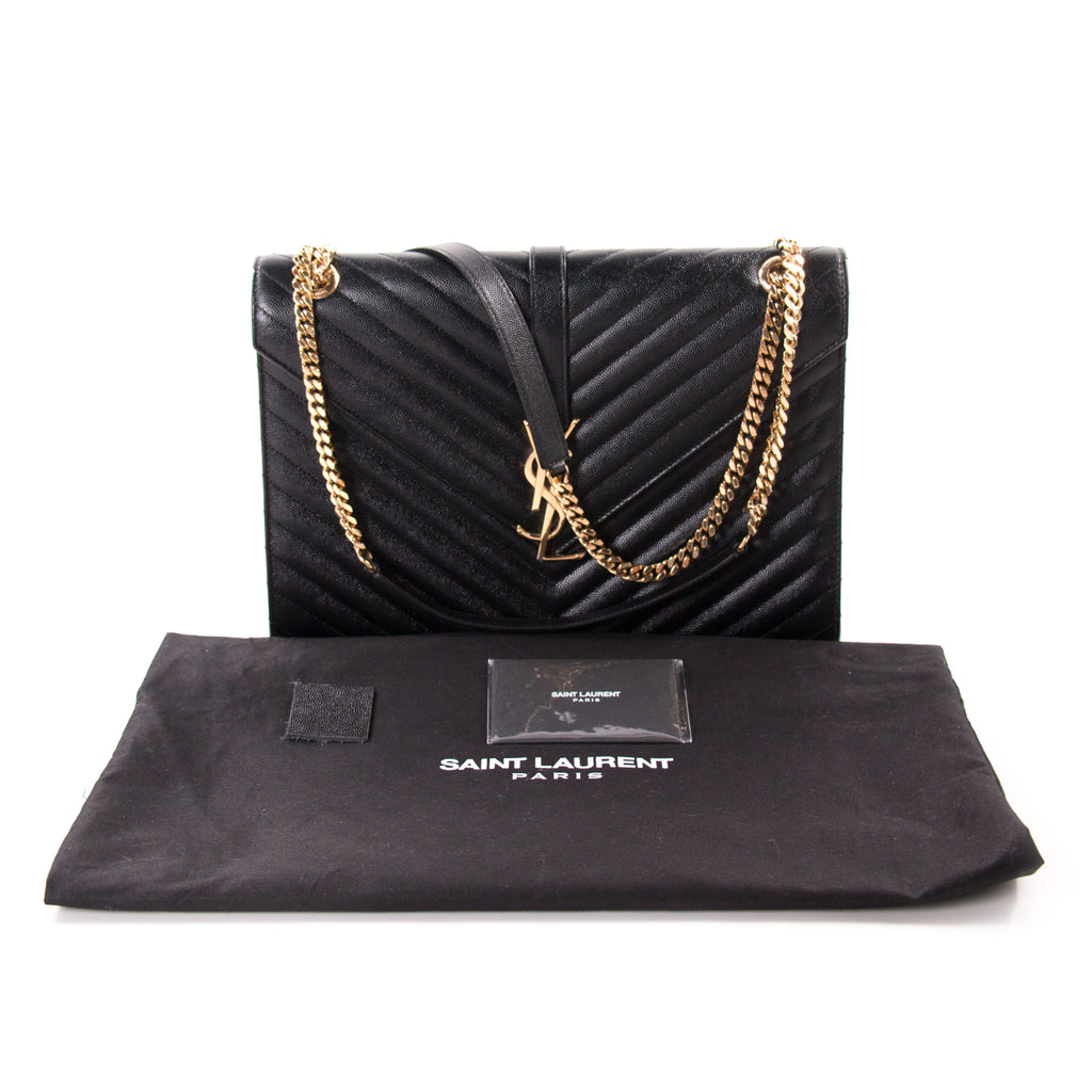 Black Lou medium quilted-leather cross-body bag | Saint Laurent | MATCHES UK
