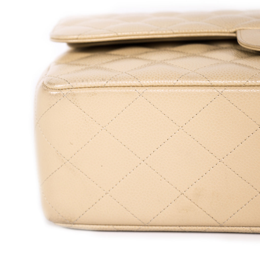 Shop authentic Chanel Caviar Classic Jumbo Double Flap Bag at Re-Vogue ...