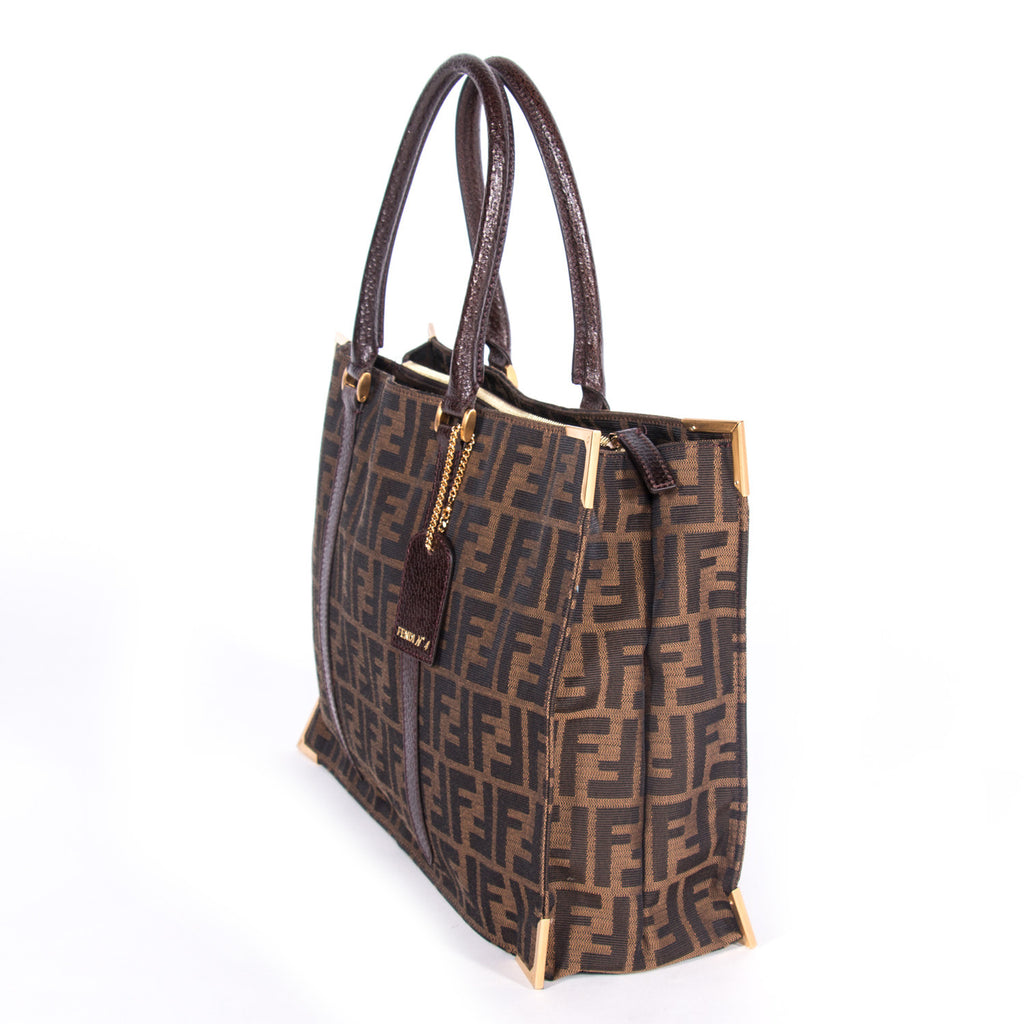 Shop authentic Fendi Classico No. 4 Canvas Zucca Tote Bag at revogue ...