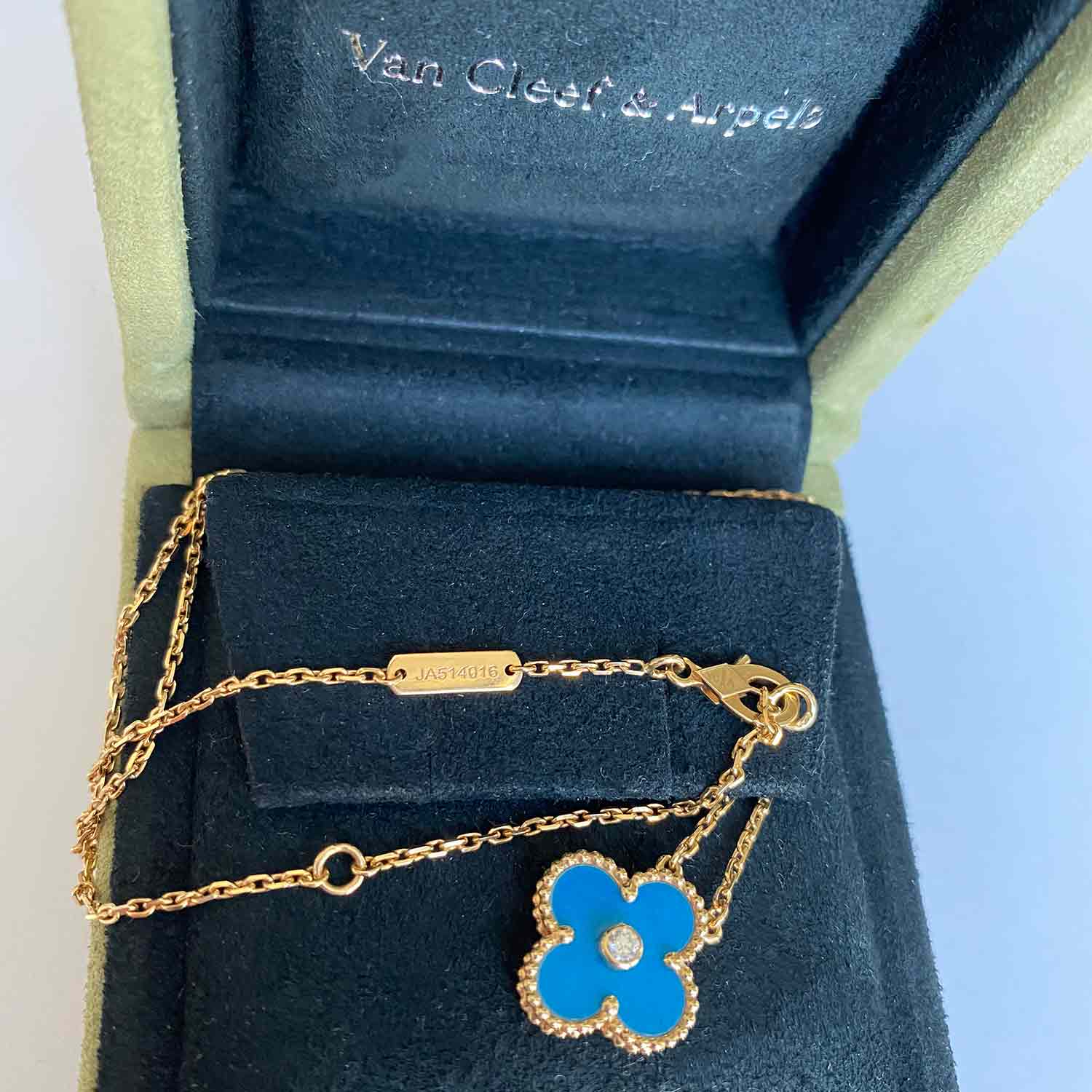 Shop authentic Van Cleef & Arpels Limited Edition Vintage Alhambra Necklace at revogue for just