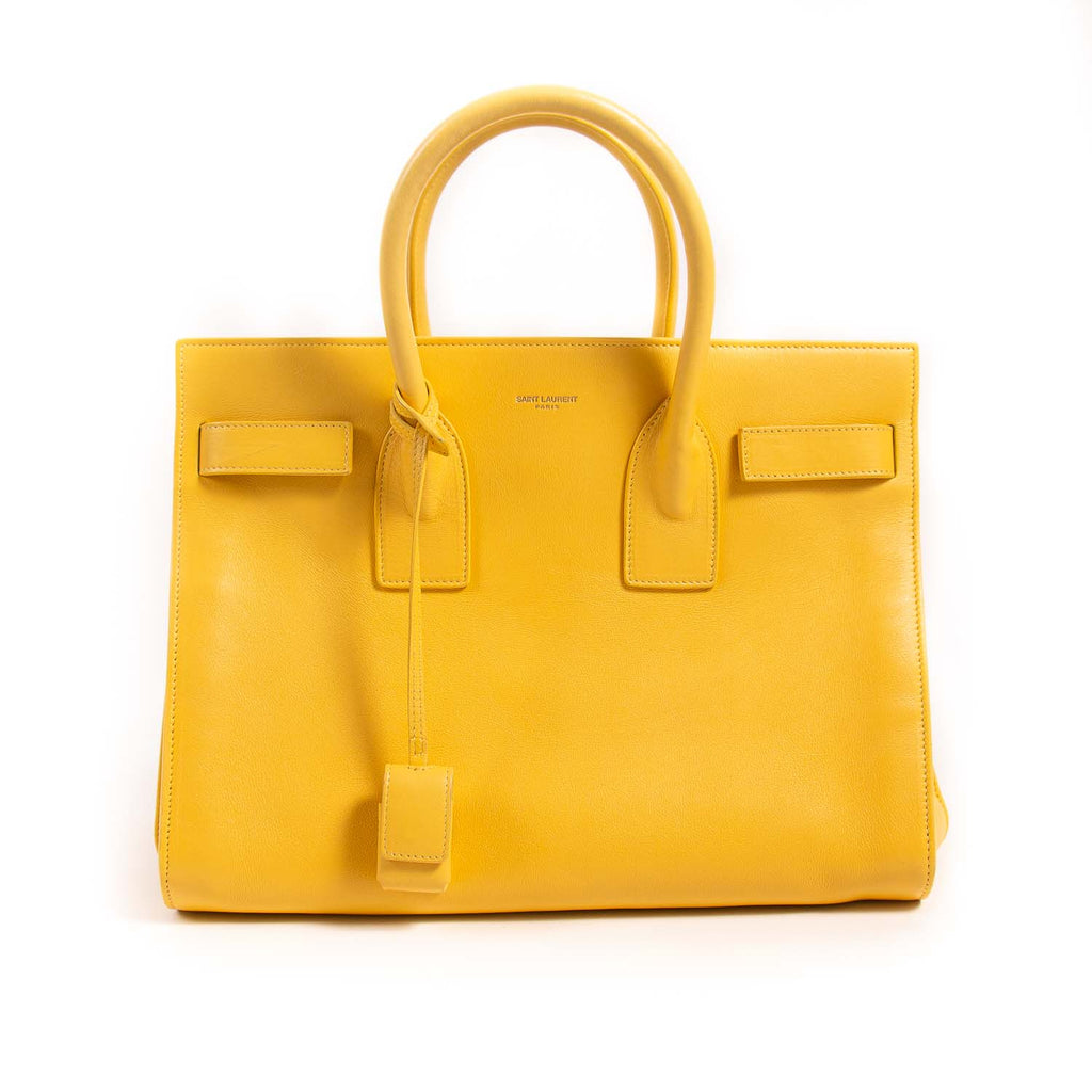 yellow ysl bag