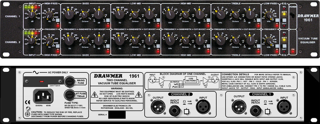 Drawmer 1961 - Vacuum Tube Equaliser - Professional Audio