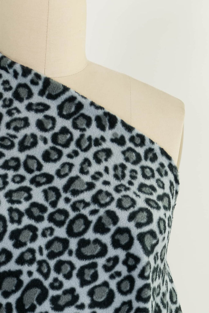 Cloud Leopard Fleece Knit - Marcy Tilton Fabrics