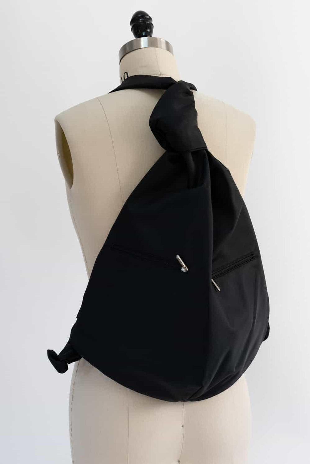 Groom Black Large Microfiber Backpack – Marcy Tilton Fabrics