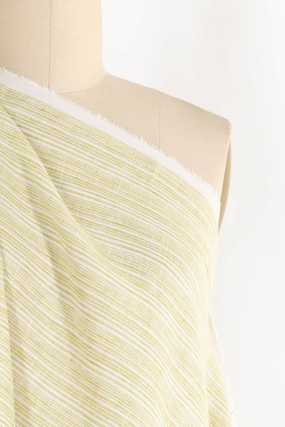 Key Lime Stripe Linen Woven - Marcy Tilton Fabrics