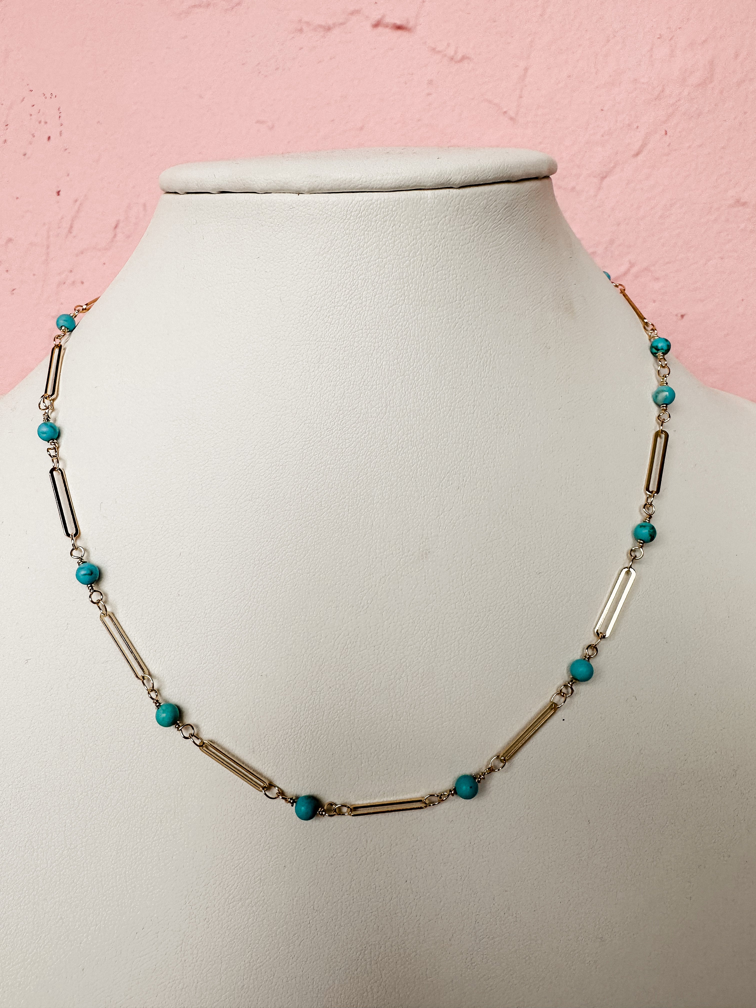 [Treasure Jewels] Emily Dainty Turquoise Necklace
