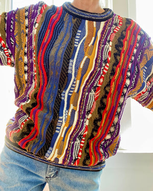 VINTAGE COOGI Inspired Jacquard Sweater by TUNDRA – Ardith