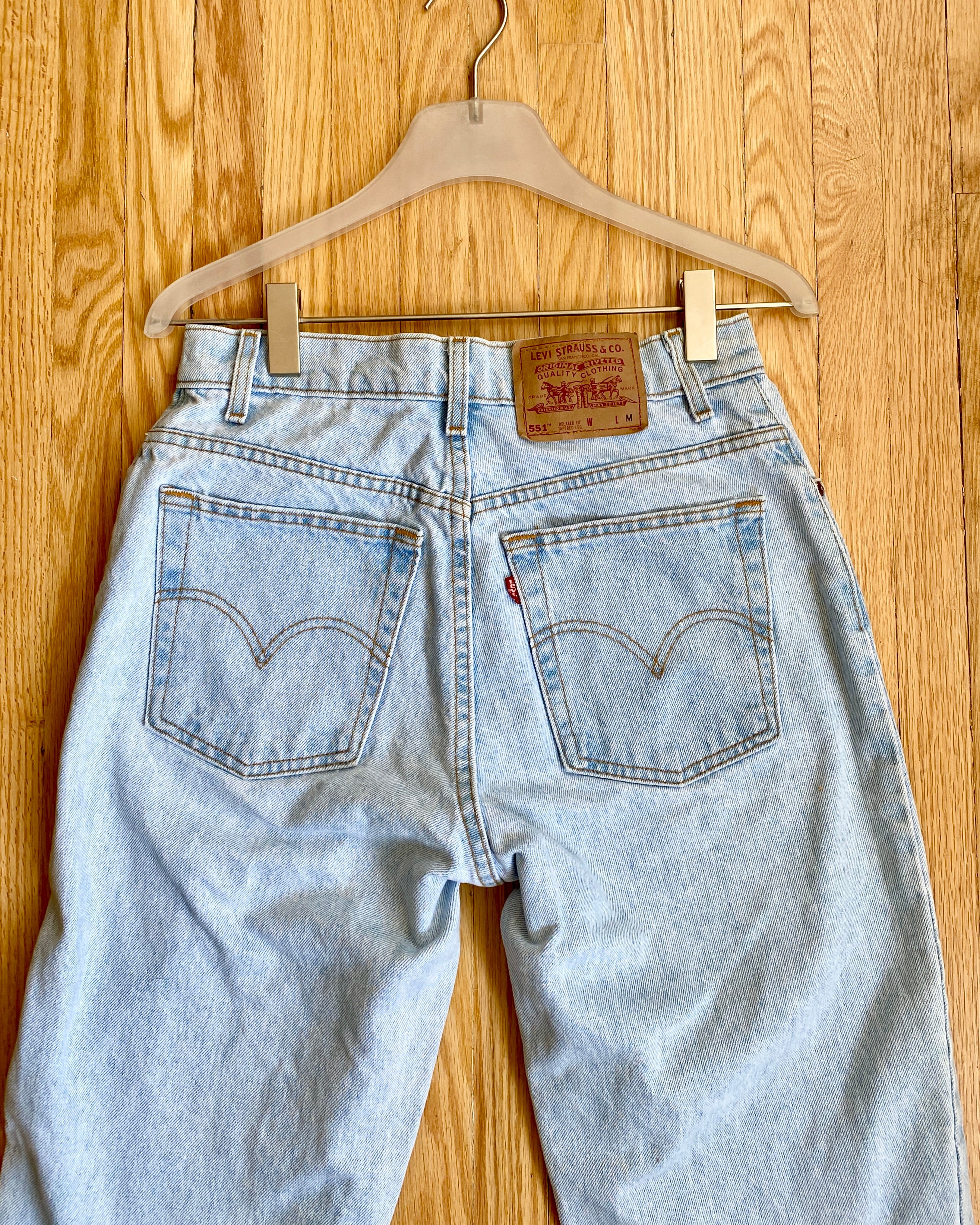 Vintage Levis 551 Light Wash Jeans Made in USA size 30 – Ardith