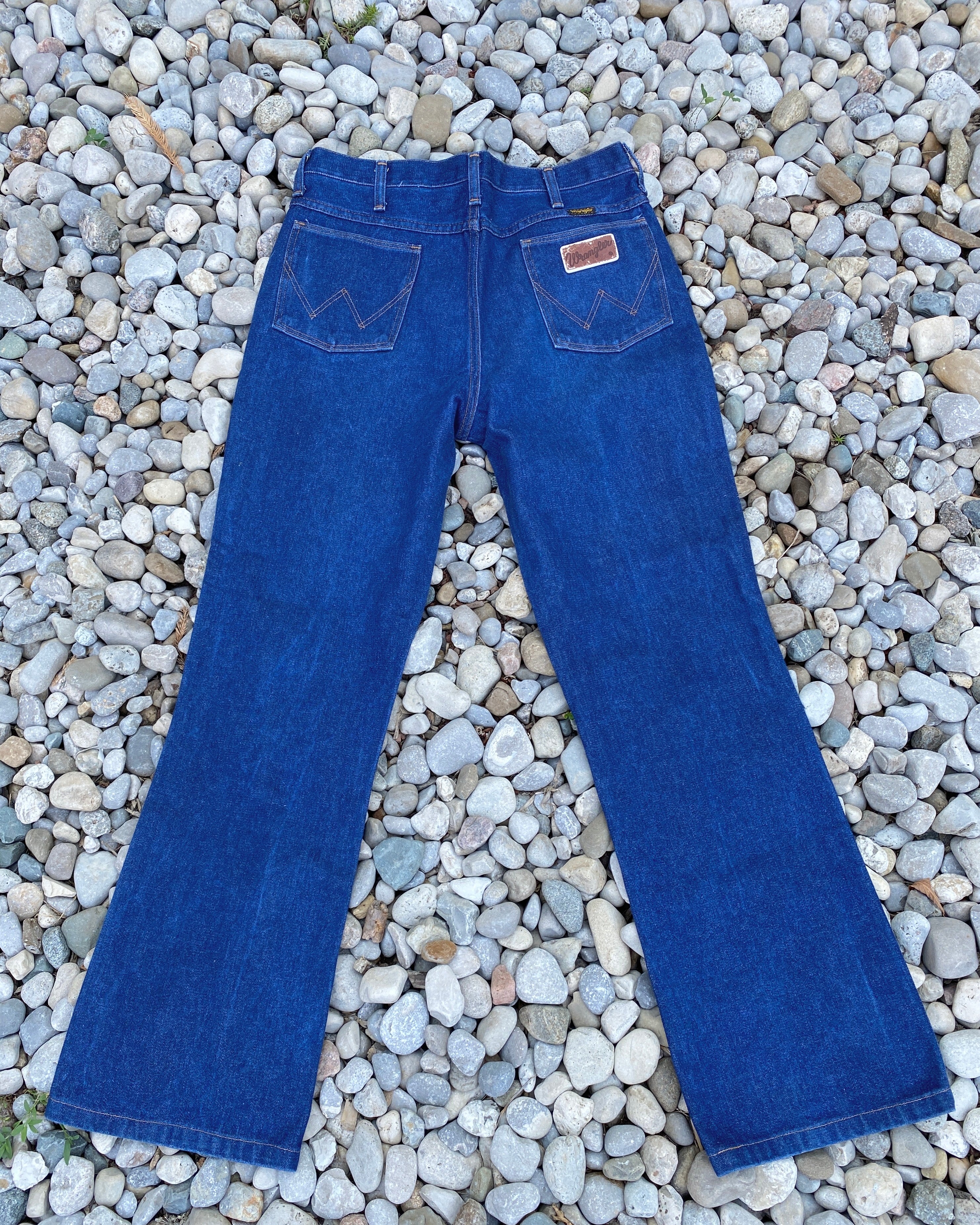 Vintage Wrangler 1970s Flare Dark Wash Jeans size 32 USA – Ardith