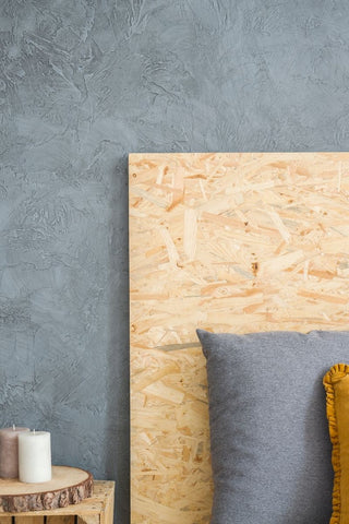 cork headboard attached to bed