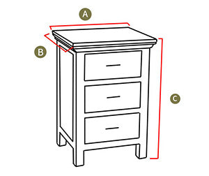 Bedside Table Diagram