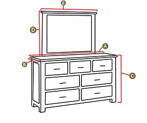 Dresser and Mirror Diagram