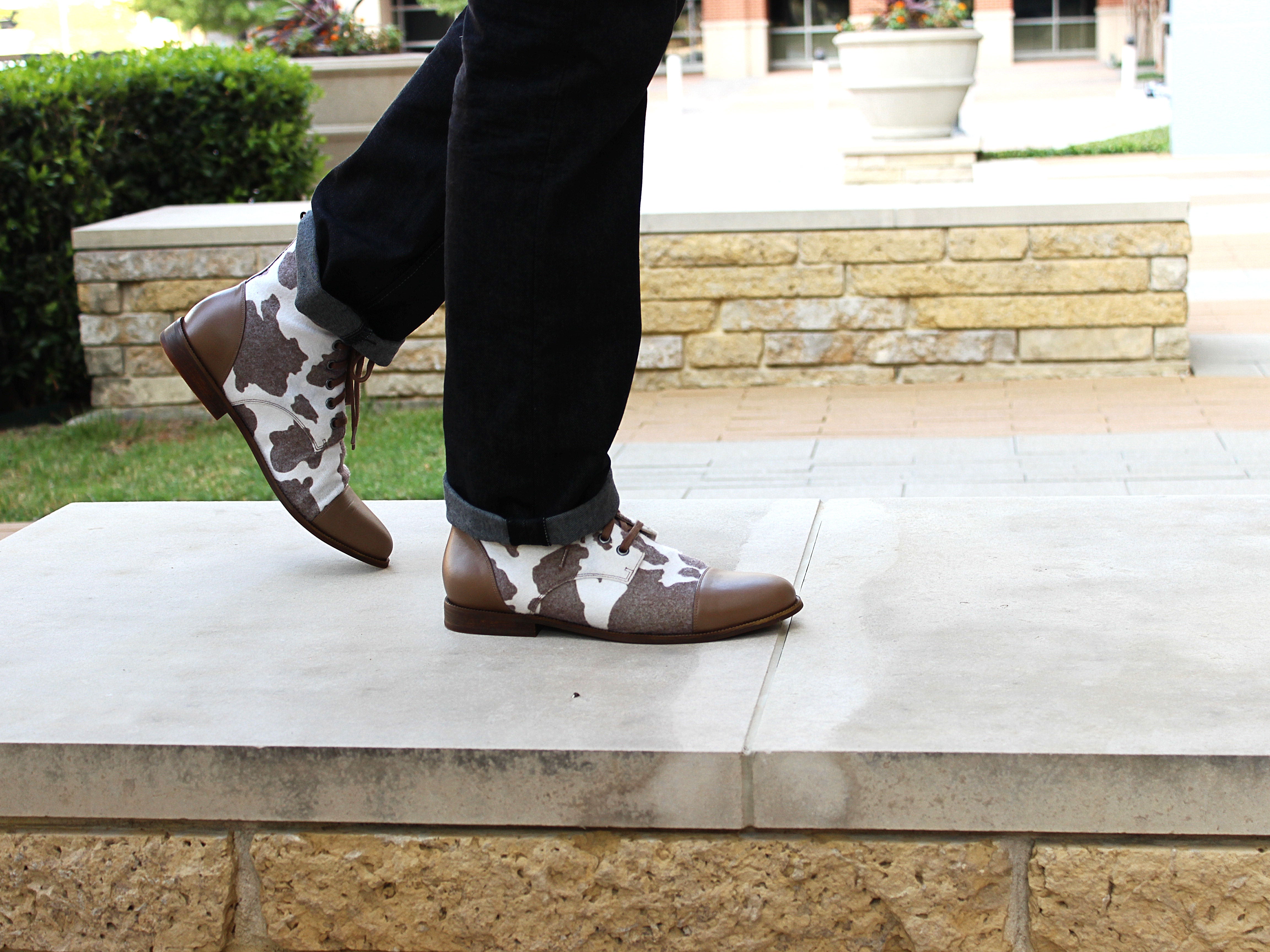 dara shoes mens roma boots in brown catchall leather wool
