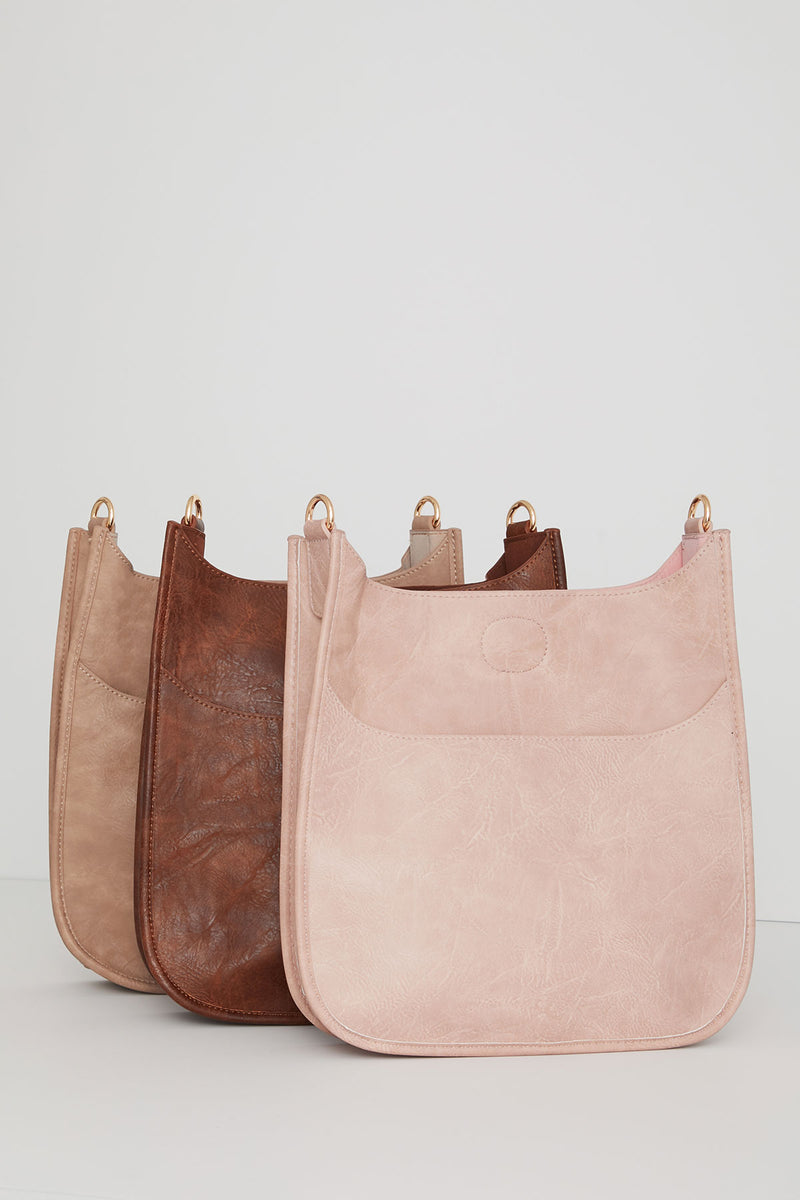 Vegan Messenger Bag (available in Blush, Stone & Mustard)- STRAP NOT INCLUDED