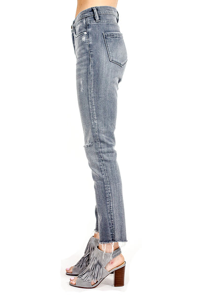 Blank NYC Skinny Distressed Grey Jeans – Social Threads